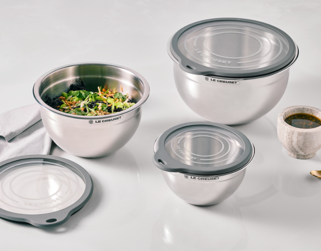 Bowl Inox com Tampa de Vidro, view 4